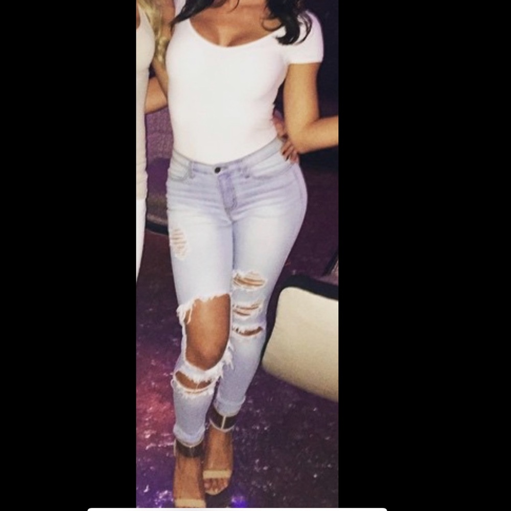 Hot Miami styles high waist skinny jeans